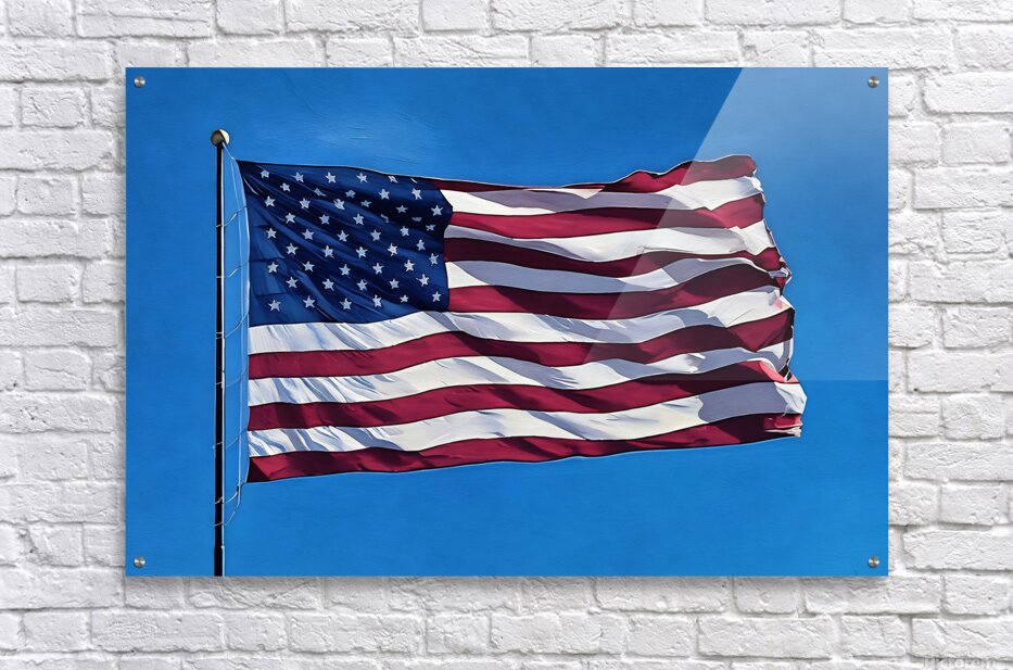 Flag Acrylic Impasto