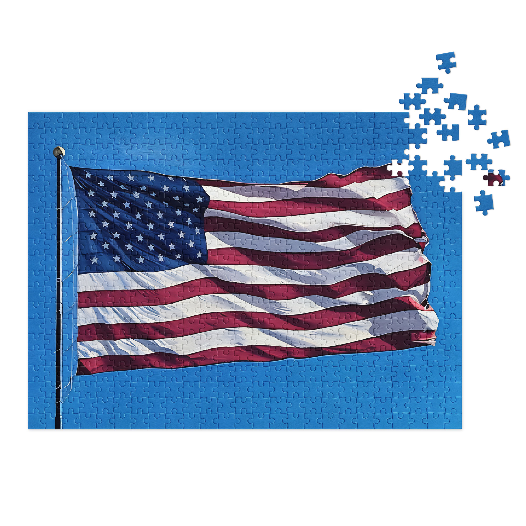 jigsaw puzzle with tin impasto