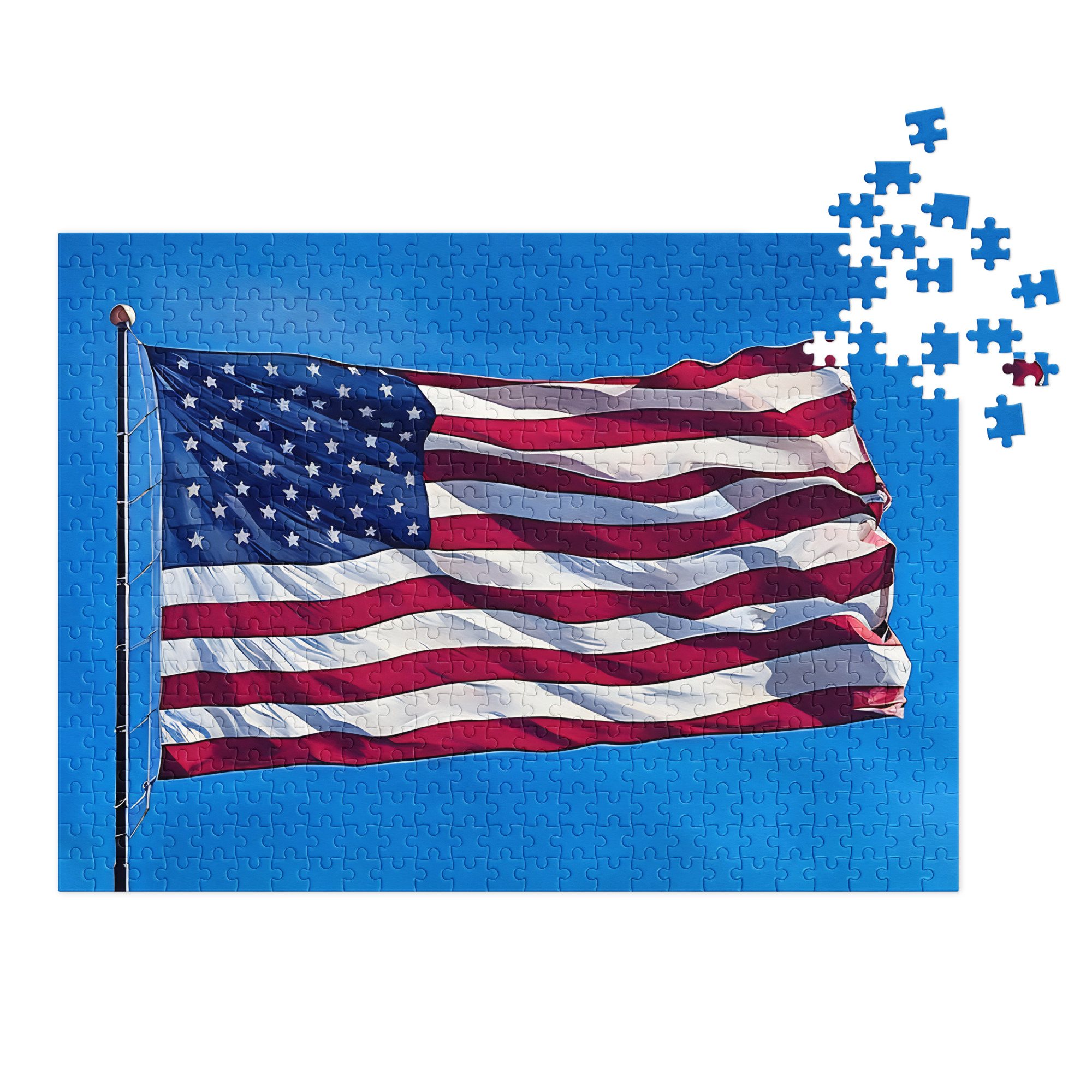 jigsaw puzzle with tin realistic