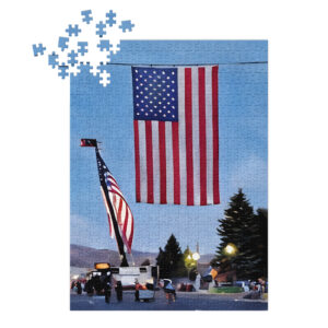 Jigsaw puzzle with tin - July 4th_realistic