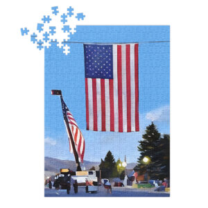Jigsaw puzzle with tin - July 4th_impression